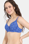 Rosaline Padded Wired 3/4th Coverage T-Shirt Bra - Beaucoup Blue — thumbnail 3